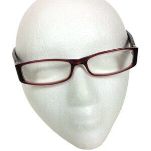 Michael Kors Burgundy Rectangle Eyeglasses Frames MK23 Acetate 51-18-135 Women